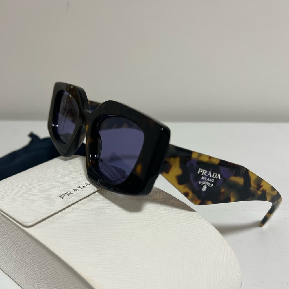 Prada PR 15YS Sunglasses Tortoise & Purple